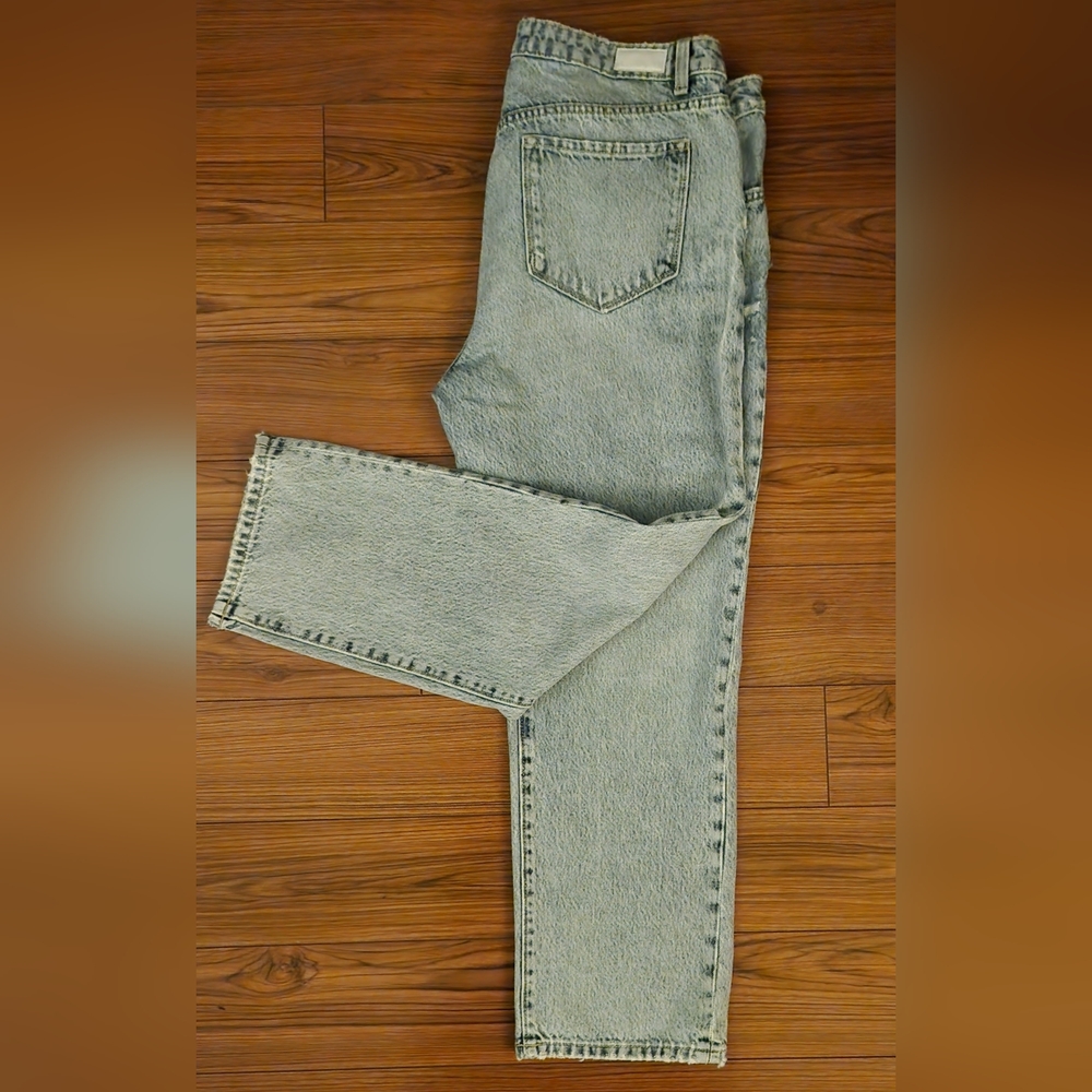Denver Hayes Blue High Rise, straight leg, crop Jeans size 12
